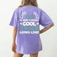 Cool Teacher Saying Teaching Student Men Women Women's Comfort Colors T-Shirt Back Print Violet