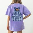 Coquette Bow Book Tree Merry Christmas Xmas Teacher Holiday Women's Comfort Colors T-Shirt Back Print Violet Coquette Bow Book Tree Merry Christmas Xmas Teacher Holiday Women's Comfort Colors T-Shirt Back Print Violet