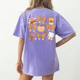 Coquette Bow Teacher Thanksgiving Fall Autumn Girls Women Women's Comfort Colors T-Shirt Back Print Violet Coquette Bow Teacher Thanksgiving Fall Autumn Girls Women Women's Comfort Colors T-Shirt Back Print Violet
