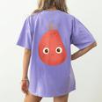 Couch Potatoes Teacher Good Eggs Teacher Halloween Costume Women's Comfort Colors T-Shirt Back Print Violet Couch Potatoes Teacher Good Eggs Teacher Halloween Costume Women's Comfort Colors T-Shirt Back Print Violet