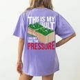 Couldn't Take The Pressure Geology Earth Science Teacher Women's Comfort Colors T-Shirt Back Print Violet