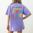 CTE Teacher CTE Crew When Will I Use This In Real Life Women's Comfort Colors T-Shirt Back Print Violet