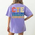 CTE Teacher Education Career Technical Women's Comfort Colors T-Shirt Back Print Violet CTE Teacher Education Career Technical Women's Comfort Colors T-Shirt Back Print Violet
