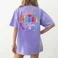Cultivando Bilingues Dual Language Bilingual Team Teacher Women's Comfort Colors T-Shirt Back Print Violet Cultivando Bilingues Dual Language Bilingual Team Teacher Women's Comfort Colors T-Shirt Back Print Violet