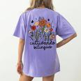 Cultivando Bilingues Dual Language Crew Bilingual Teacher Men Women Girls Kids Women's Comfort Colors T-Shirt Back Print Violet Cultivando Bilingues Dual Language Crew Bilingual Teacher Men Women Girls Kids Women's Comfort Colors T-Shirt Back Print Violet
