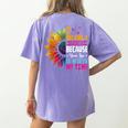 Cute I Became A Teacher Because Your Life Is Worth My Time Women's Comfort Colors T-Shirt Back Print Violet Cute I Became A Teacher Because Your Life Is Worth My Time Women's Comfort Colors T-Shirt Back Print Violet