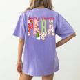 Cute Santas Favorite Para Christmas Paraprofessional Teacher Women's Comfort Colors T-Shirt Back Print Violet Cute Santas Favorite Para Christmas Paraprofessional Teacher Women's Comfort Colors T-Shirt Back Print Violet