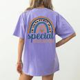 Cute Special Education Leopard Print SPED Teacher Idea Women's Comfort Colors T-Shirt Back Print Violet Cute Special Education Leopard Print SPED Teacher Idea Women's Comfort Colors T-Shirt Back Print Violet
