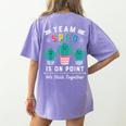Cute SPED Teacher Special Education Cactus SPED Teacher Women's Comfort Colors T-Shirt Back Print Violet Cute SPED Teacher Special Education Cactus SPED Teacher Women's Comfort Colors T-Shirt Back Print Violet