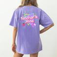 Cute Teacher's Aide Shirt 80's 90's Back To School For Men Women Women's Comfort Colors T-Shirt Back Print Violet