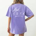 Dance Teacher Appreciation Idea Instructor Tee T-Shirt Women's Comfort Colors T-Shirt Back Print Violet