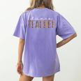 Dance Teacher Leopard Appreciation For Women For Work Women's Comfort Colors T-Shirt Back Print Violet Dance Teacher Leopard Appreciation For Women For Work Women's Comfort Colors T-Shirt Back Print Violet