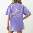 Dandelion Art Shirt For Artist Or Art Teacher Creative Art Women's Comfort Colors T-Shirt Back Print Violet
