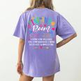 Daycare Provider Loving Kind Reliable Infant Room Teacher Women's Comfort Colors T-Shirt Back Print Violet Daycare Provider Loving Kind Reliable Infant Room Teacher Women's Comfort Colors T-Shirt Back Print Violet