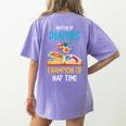Daycare Provider Master Of Diapers Childcare Teacher Women's Comfort Colors T-Shirt Back Print Violet Daycare Provider Master Of Diapers Childcare Teacher Women's Comfort Colors T-Shirt Back Print Violet