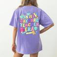 In My Daycare Teacher Era Daycare Provider Kids Women's Comfort Colors T-Shirt Back Print Violet In My Daycare Teacher Era Daycare Provider Kids Women's Comfort Colors T-Shirt Back Print Violet