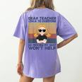 Dear Teacher I Talk To Everyone So Moving My Seat Won’t Help Women's Comfort Colors T-Shirt Back Print Violet Dear Teacher I Talk To Everyone So Moving My Seat Won’t Help Women's Comfort Colors T-Shirt Back Print Violet