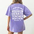 Debate Teacher Tshirt For Men Women Women's Comfort Colors T-Shirt Back Print Violet Debate Teacher Tshirt For Men Women Women's Comfort Colors T-Shirt Back Print Violet
