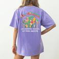 Dinosaurs Teachersaurus Like A Normal Teacher More Awesome Women's Comfort Colors T-Shirt Back Print Violet Dinosaurs Teachersaurus Like A Normal Teacher More Awesome Women's Comfort Colors T-Shirt Back Print Violet