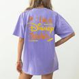 Disney Back To School I'm A Disney Teacher Crafty Logo Women's Comfort Colors T-Shirt Back Print Violet Disney Back To School I'm A Disney Teacher Crafty Logo Women's Comfort Colors T-Shirt Back Print Violet