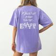 It Doesn't Get Scarier Halloween Music Teacher Costume For Men Women Women's Comfort Colors T-Shirt Back Print Violet