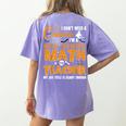 Don't Need Costume I'm A High School Math Teacher Halloween Women's Comfort Colors T-Shirt Back Print Violet