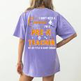 I Don't Need A Costume I'm A Pre-K Teacher Halloween Men Women Women's Comfort Colors T-Shirt Back Print Violet