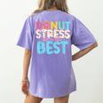 Donut Stress Just Do Your Best Teachers Testing Day For Men Women Girls Kids Women's Comfort Colors T-Shirt Back Print Violet Donut Stress Just Do Your Best Teachers Testing Day For Men Women Girls Kids Women's Comfort Colors T-Shirt Back Print Violet