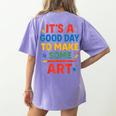 Drawing Art Artist Teacher It’s A Good Day To Make Some Art Women's Comfort Colors T-Shirt Back Print Violet Drawing Art Artist Teacher It’s A Good Day To Make Some Art Women's Comfort Colors T-Shirt Back Print Violet
