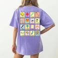 Dual Language Crew Bilingual Spanish Teacher Back To School For Men Women Women's Comfort Colors T-Shirt Back Print Violet
