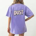 Dust Bunny Halloween Pun Costume Easy Lazy Teacher Women's Comfort Colors T-Shirt Back Print Violet Dust Bunny Halloween Pun Costume Easy Lazy Teacher Women's Comfort Colors T-Shirt Back Print Violet