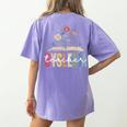 Dyslexia Teacher Awareness Dyslexic Dyslexics Dyslexia Women's Comfort Colors T-Shirt Back Print Violet