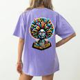 Education Is Freedom History Month Teacher Books Afro Women's Comfort Colors T-Shirt Back Print Violet