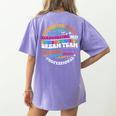 Educators Special Ed Teacher Special Education Dream Team Women's Comfort Colors T-Shirt Back Print Violet