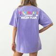 Elementary Squad Dream Team Teacher Student Back To School Women's Comfort Colors T-Shirt Back Print Violet Elementary Squad Dream Team Teacher Student Back To School Women's Comfort Colors T-Shirt Back Print Violet