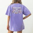 Enchanted To Teach You Friendship Bracelet Teacher Girl Kids Women's Comfort Colors T-Shirt Back Print Violet Enchanted To Teach You Friendship Bracelet Teacher Girl Kids Women's Comfort Colors T-Shirt Back Print Violet