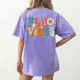 English Teacher Ela Vibes Teacher Kids First Day Of School Women's Comfort Colors T-Shirt Back Print Violet