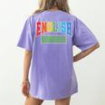 English Teacher Men Women Grammar Class English Teacher Women's Comfort Colors T-Shirt Back Print Violet English Teacher Men Women Grammar Class English Teacher Women's Comfort Colors T-Shirt Back Print Violet