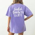 English Teachers Are Lit Teacher Appreciation Women's Comfort Colors T-Shirt Back Print Violet English Teachers Are Lit Teacher Appreciation Women's Comfort Colors T-Shirt Back Print Violet