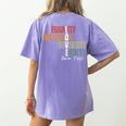 Equality Inclusion Diversity Equity Love Never Fails Teacher Women's Comfort Colors T-Shirt Back Print Violet Equality Inclusion Diversity Equity Love Never Fails Teacher Women's Comfort Colors T-Shirt Back Print Violet