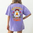 Espooky Vibes Spanish Mexican Halloween Ghost Teachers Women's Comfort Colors T-Shirt Back Print Violet Espooky Vibes Spanish Mexican Halloween Ghost Teachers Women's Comfort Colors T-Shirt Back Print Violet