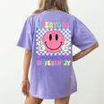 Everyone Communicates Differently Autism Awareness Teacher Women's Comfort Colors T-Shirt Back Print Violet Everyone Communicates Differently Autism Awareness Teacher Women's Comfort Colors T-Shirt Back Print Violet