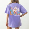 Everyone Communicates Differently Halloween SLP Sped Teacher Women's Comfort Colors T-Shirt Back Print Violet