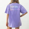 Everything Is Figureoutable Teacher Motivational - -Adults Small Short Sleeve Crew Collar Modern Fun Vacation Cotton Polyester Machine Wash Women's Comfort Colors T-Shirt Back Print Violet Everything Is Figureoutable Teacher Motivational - -Adults Small Short Sleeve Crew Collar Modern Fun Vacation Cotton Polyester Machine Wash Women's Comfort Colors T-Shirt Back Print Violet