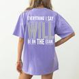 Everything I Say WILL Be On The Exam Teacher For Men Women Women's Comfort Colors T-Shirt Back Print Violet