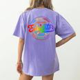Exceptional Educator Squad Special Education Teacher Autism Women's Comfort Colors T-Shirt Back Print Violet