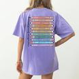 Executive Functioning Skills Back To School Sped Teacher SLP Women's Comfort Colors T-Shirt Back Print Violet