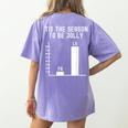 Fa La 8 Math Pun Math Teacher Christmas Women's Comfort Colors T-Shirt Back Print Violet Fa La 8 Math Pun Math Teacher Christmas Women's Comfort Colors T-Shirt Back Print Violet