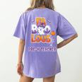 Fabulous Pre-K Teacher Halloween Costume Classroom Outfit Women's Comfort Colors T-Shirt Back Print Violet