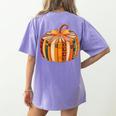 Fall Book Halloween Costume Autumn Pumpkin Teacher Kids Women's Comfort Colors T-Shirt Back Print Violet Fall Book Halloween Costume Autumn Pumpkin Teacher Kids Women's Comfort Colors T-Shirt Back Print Violet
